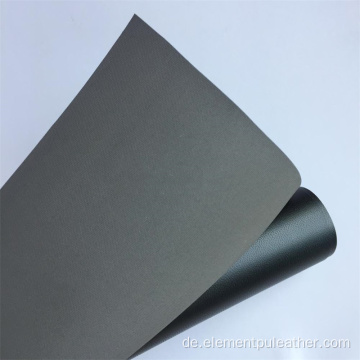 Umweltfreundliches schwarzes elastisches PU-Leder auf Wasserbasis